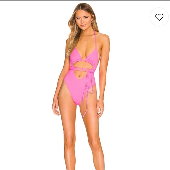 Frankie's Bikinis Swim Nwt Frankies Bikinis Gemma One Piece Pink